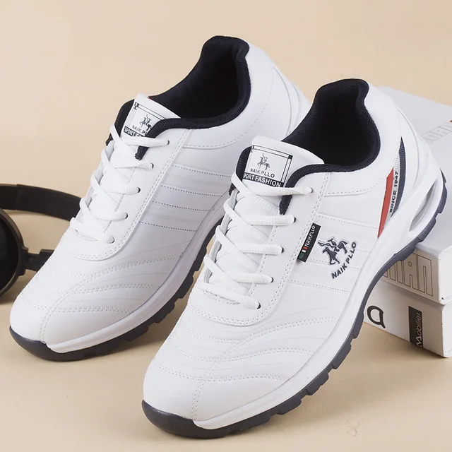 Paul-Zapatillas deportivas de Golf para hombre y niño, zapatos informales con cojín de aire, tenis, estudiantes, color blanco