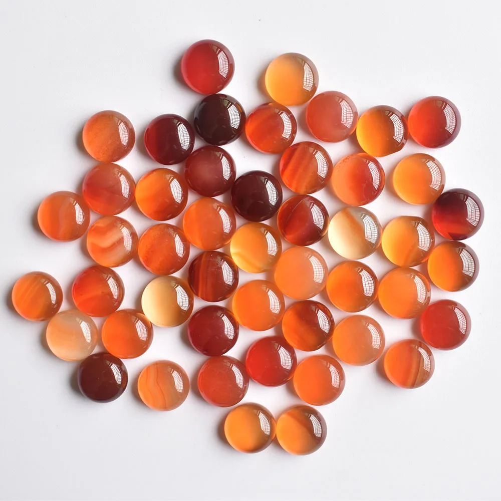 Großhandel 50 Stück/Los, modische, hochwertige, sortierte Naturstein-Cabochon-Perlen für Schmuckzubehör, 8 mm, kostenlos. – Detail 14