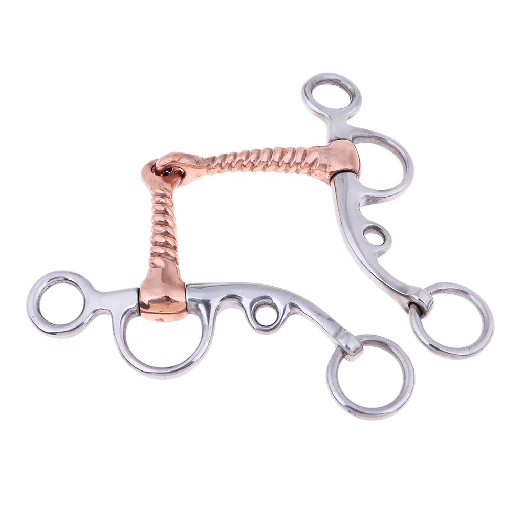 Stainless Steel Horse Snaffle Tack with Copper Screw Joint Mouth Equestrian Equestrian accessories for horse training