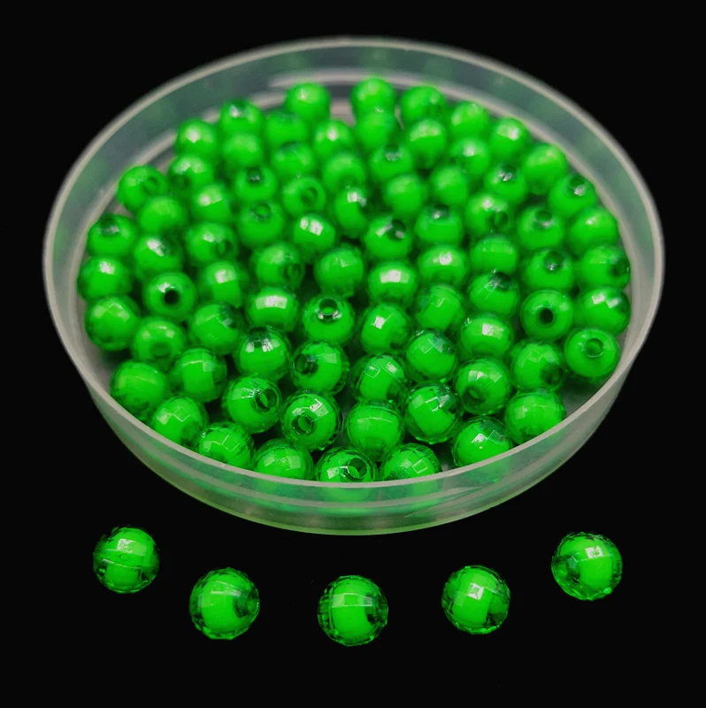 8mm/10mm Faceted Round Beads Acrylic  for Jewelry Making Bracelet Necklaces Pendants DIY #RoLi