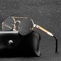 Vintage Punk Style Sunglasses For Women 2023 Men Retro Round Metal Frame Summer Spring Luxurydesign Car Glasses Eyewear UV400