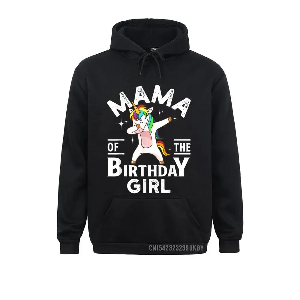 Long Sleeve Hoodies Men Sweatshirts Mama Of The Birthday Girl Hoody Unicorn Matching Outfit Custom Sportswears Funny