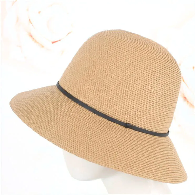 

2024 Summer paper straw hat bucket hat rope women's hat cool nice hats for women sun hat beach hat straw hat women straw hats