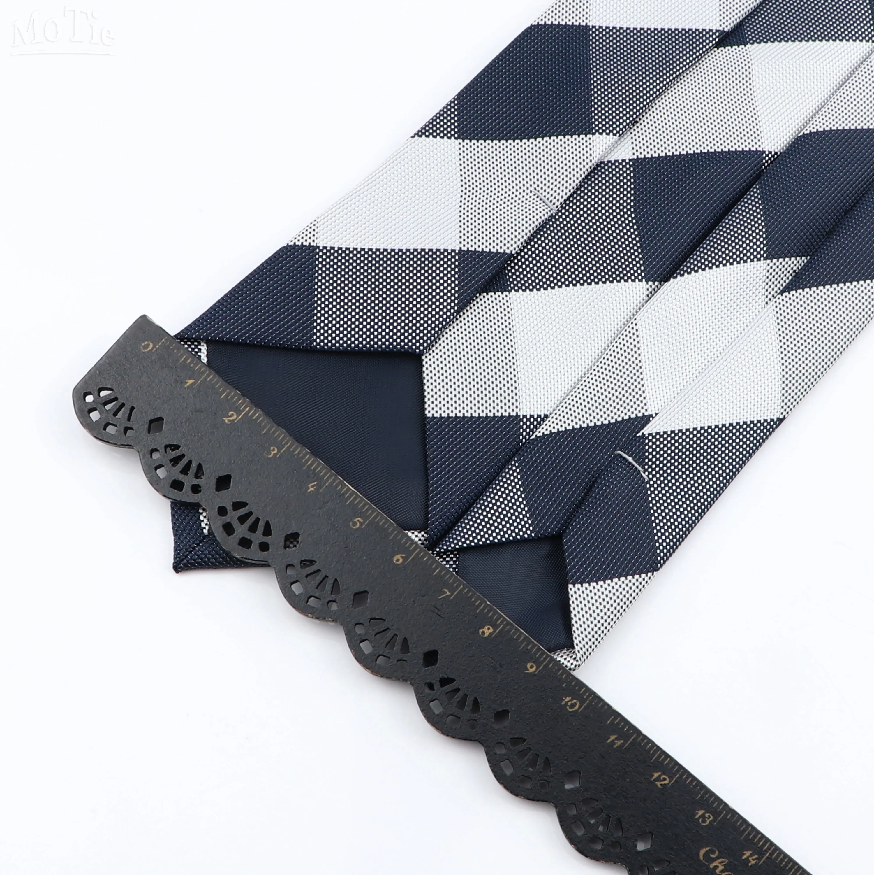 Neue Jacquard Plaid 6cm Neck Krawatte Für Männer Klassische Überprüfen Krawatten Polyester Herren Krawatte Für Hochzeit Business Anzug Krawatte zubehör