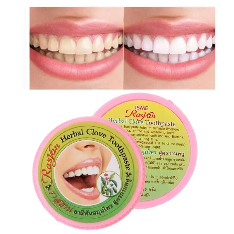 Natural Herbal Clove Thailand Toothpaste Tooth Whitening Toothpaste Dentifrice Antibacterial Tooth Paste Mint Clean Care