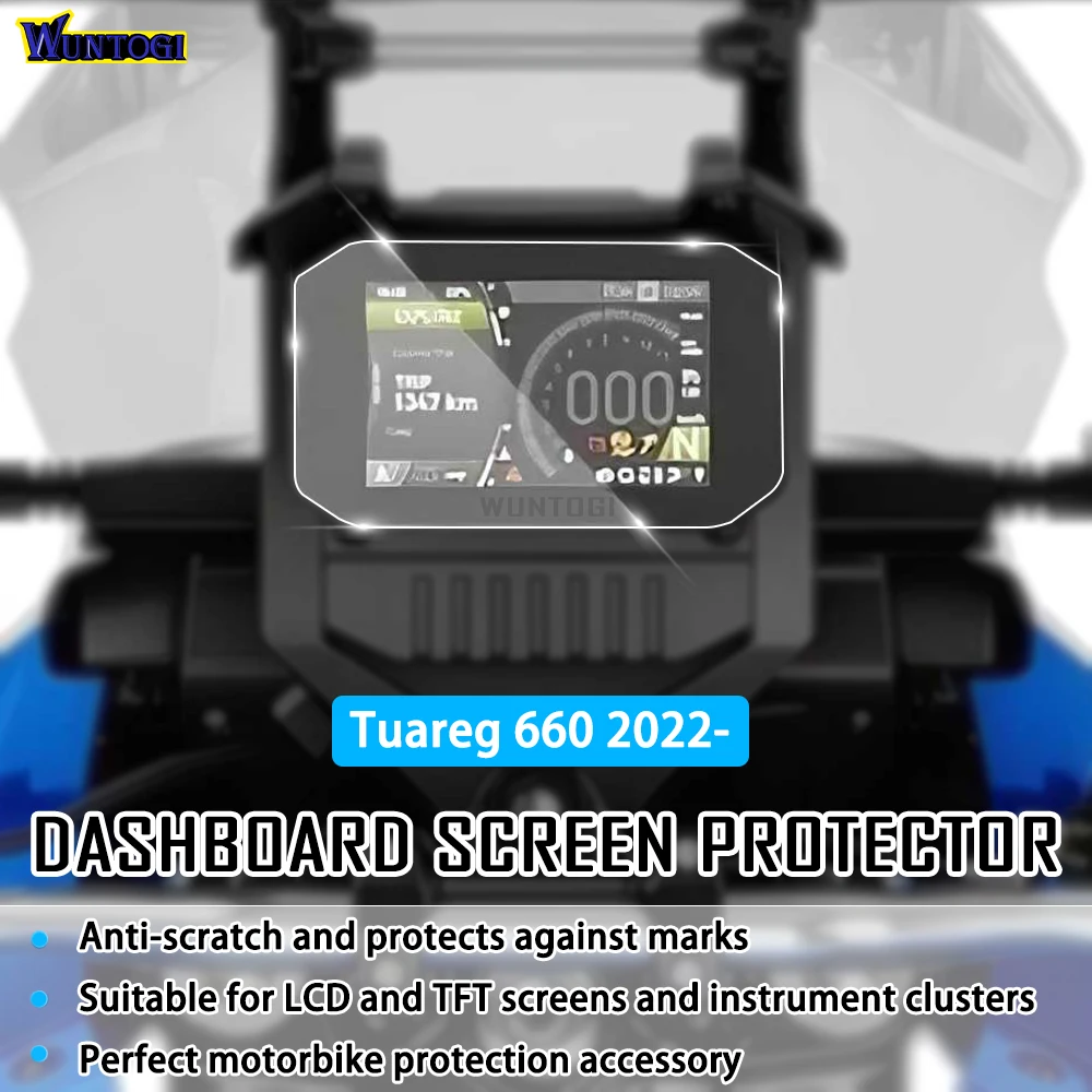 Tuareg 660 2022 Accessories Motorcycle Dashboard Screen Protector for Aprilia Tuareg 660 HD Anti-scratch Screen Protection Film