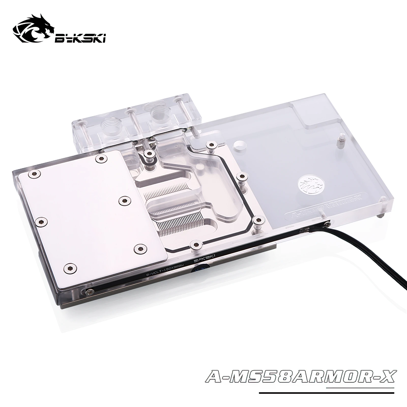 

Bykski Full Cover GPU Water Cooling RGB Block for MSI RX580 ARMOR GAMING X A-MS58ARMOR-X