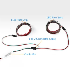 SM LED -Verlängerungsstecker Kabelkabel -Divisor auf 15 cm 2 Pin 3Pin 5Pin 5Pin Drahtstopfen 8 Hauptverkaufszündung Moto 1 5cm - №5