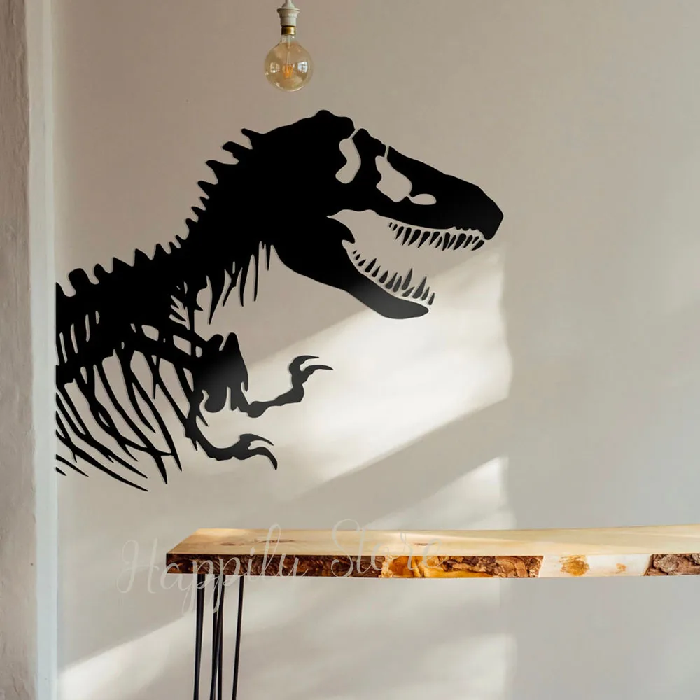 Autocollant Mural en Vinyle avec Modules de Dinosaures, Décoration de Chambre à Coucher pour Garçon, Style T-Rex, P850