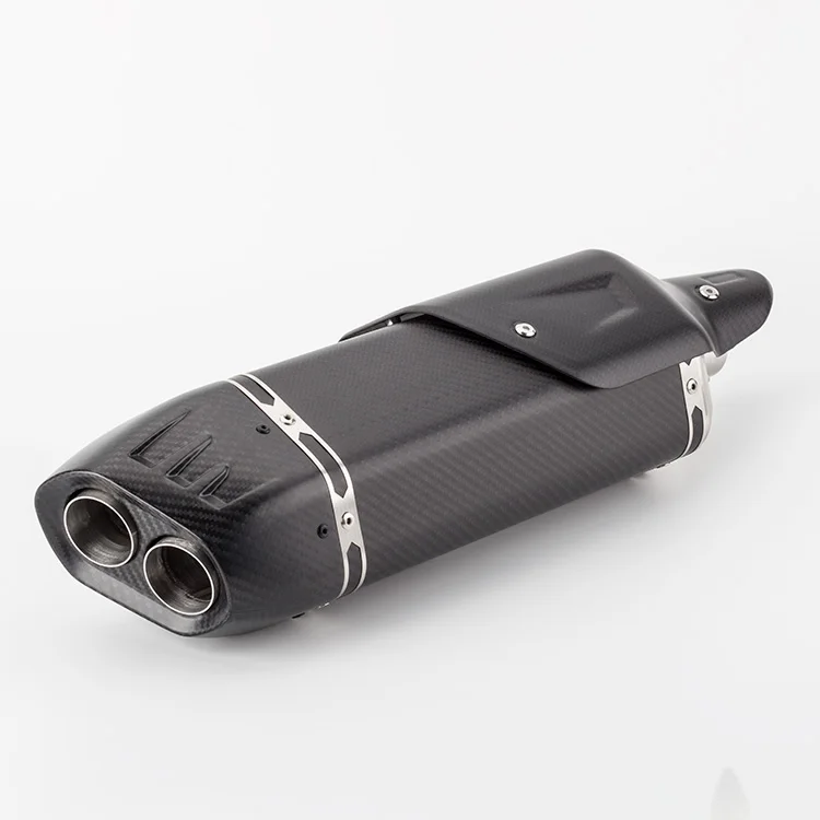 Universal 35-51mm Motorcycle full Carbon Fiber Luxury for Akrapovic Exhaust pipe muffler Slip On TMAX530 XMAX300 R15 R1200 Z400