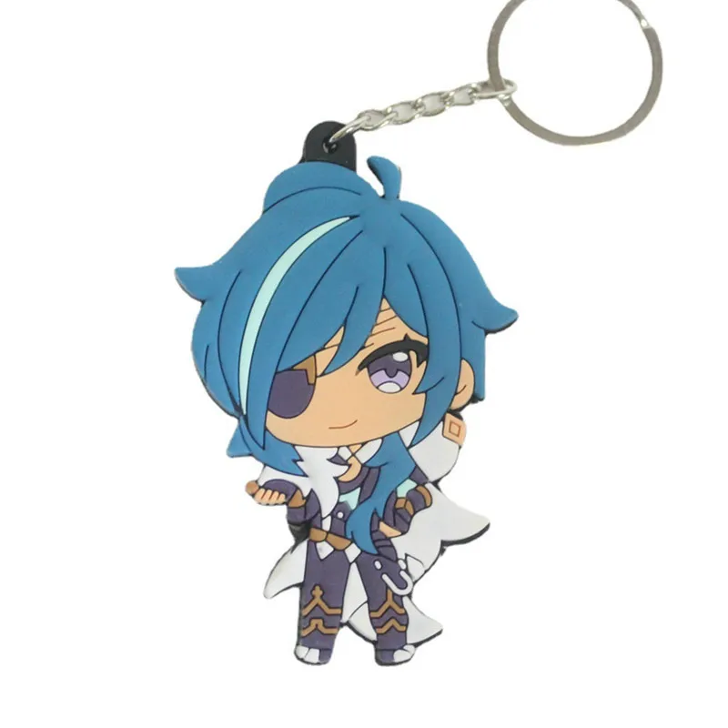 Game Impact  Key Chains PVC Keychain Cosplay Pendant Keyring Accessories Prop