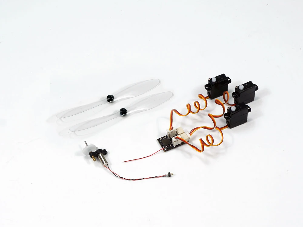 DIY Micro Brushed Power System with 4x12 Brushed Motor, with Micro Prop, Micro Receivers for RC Micro Mini Indoor Airpalne Model