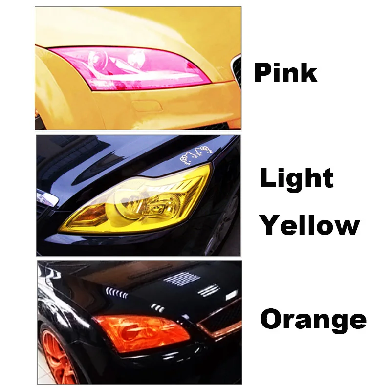 thumbnail image 2 of 1797 Yellow Light Tint Film For Car Headlight Fog Tail 2 of 12