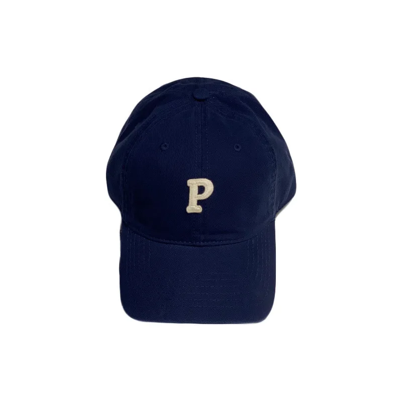 W40 Baseball Cap Men And Women Korean Letter P Soft Top Cap Cotton Sports Hat