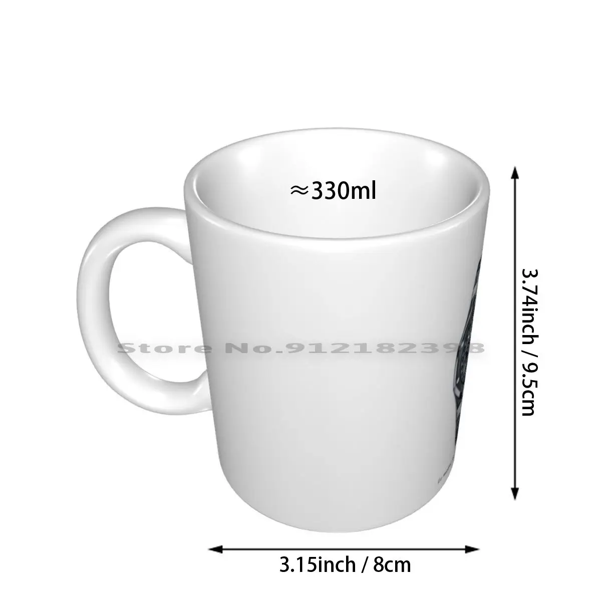 Watch Sketch With Slogan Ceramic Mugs Coffee Cups Milk Tea Mug Luxury Swiss Watches Rollie Creative Trending Vintage Gift