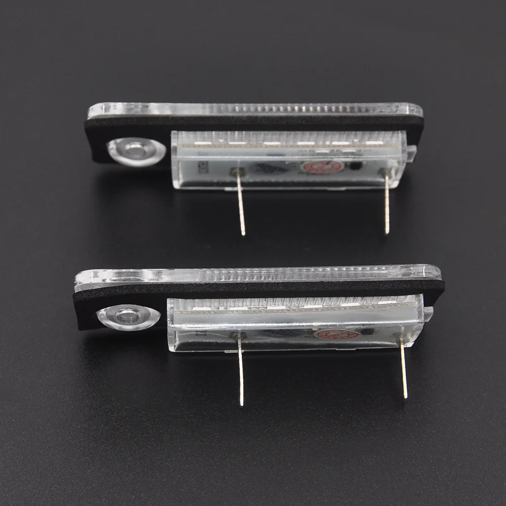 2Pcs Error Free LED License Number Plate Light Lamps For Audi A6 4F RS6 C6 A4 B6 B7 S4 RS4 A3 8P Q7 4L A5 8F A8 4H S8 D4