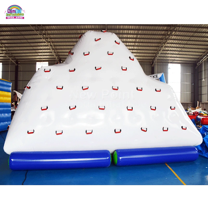 PVC inflável iceberg flutuador água brinquedo, oceano escalada lago brinquedos, venda quente