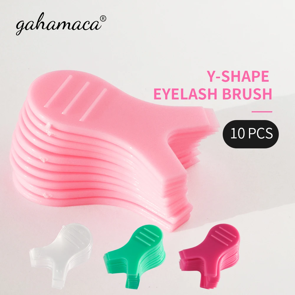 GAHAMACA Y Shape Silicone Eyelashes Lift Lifting Curler Eye Lash Extension Graft Brush Makeup Mascara Tool Eye Lash Perming Pad