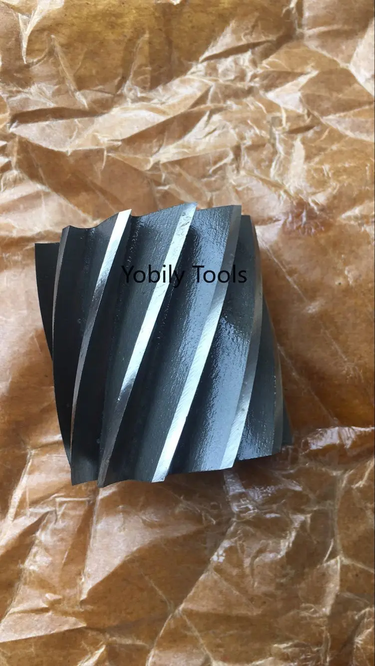 High-speed steel spiral cylindrical milling cutter Straight tooth hobbing milling cutter 40 50 63 80 100mm