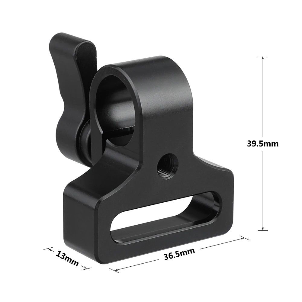 HDRIG Flexible 15mm Single Rod Clamp Adapter With 1/4\