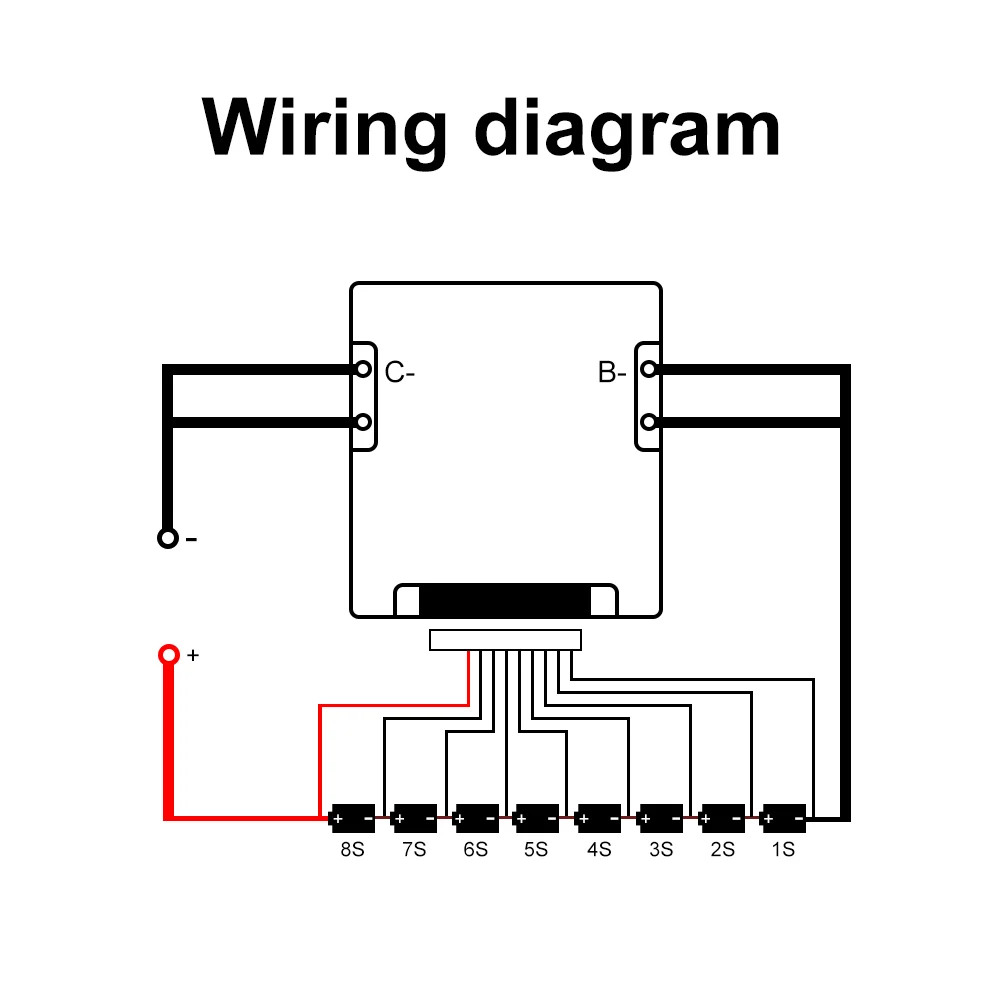 Lifepo4 BMS 8S 24V 200A 25,6 V 29,2 V 18650 batería de litio, placa de protección ecualizador con Control de temperatura de equilibrio