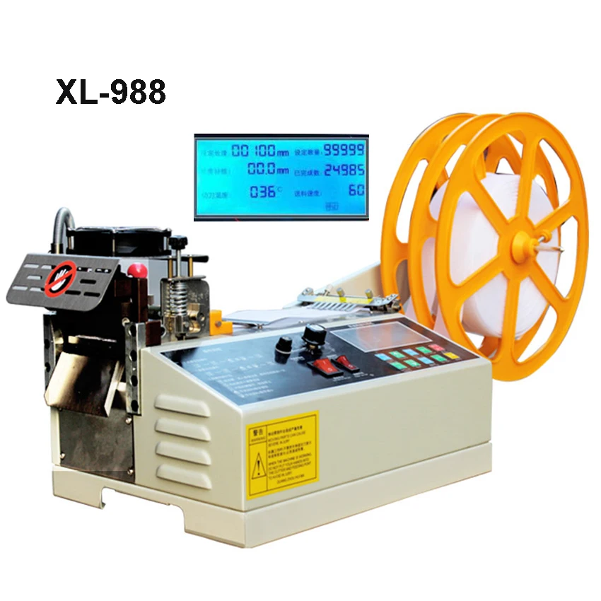 988T/XL-888 Lạnh Nóng Dual Sử Dụng Dây Cắt Điện Tự Động Ruy Băng Cắt Tốc Độ Cao Dây Kéo Cắt 110V/220V