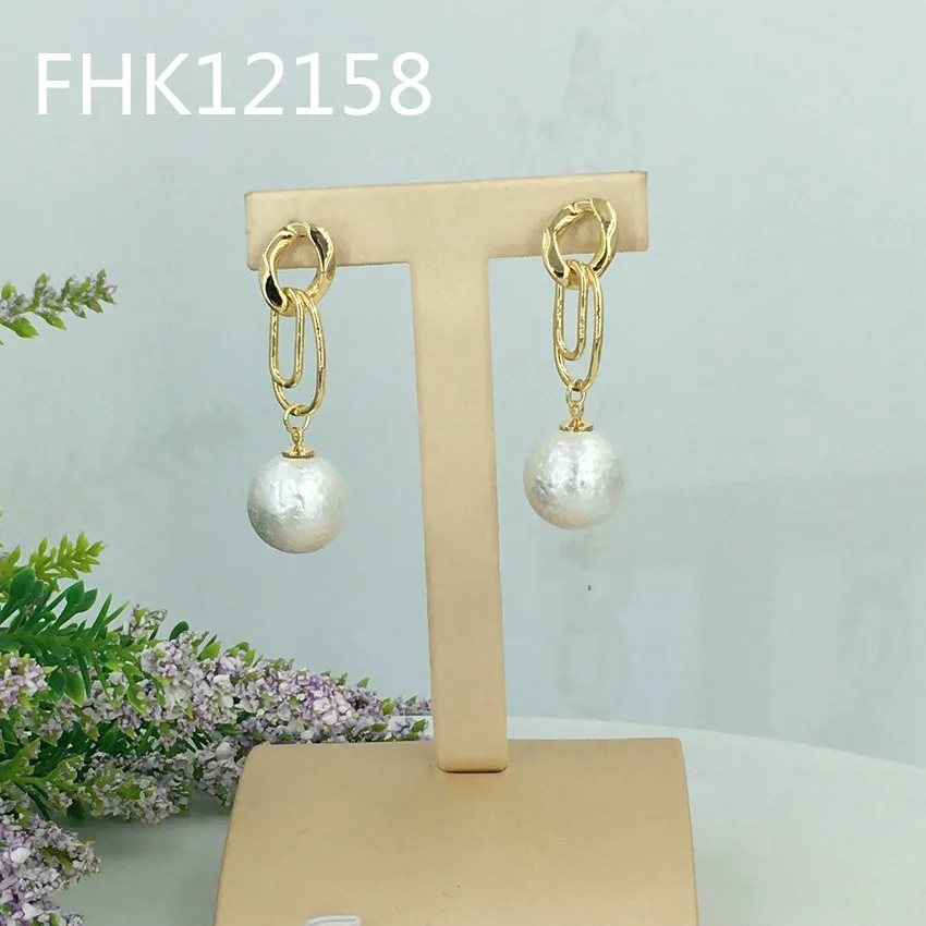 

Yuminglai Dubai Quality Earrings for Women Daily Wear Earrings Goldplate Jewelry FHK12158