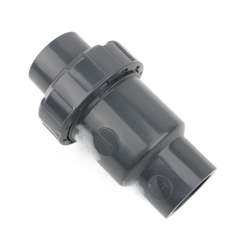 1pc 20 25 32 40 50mm PVC Check Valve One Way No-Return Valve Aquarium Fish Tank Adapter Garden Irrigation Water Pipe Joints