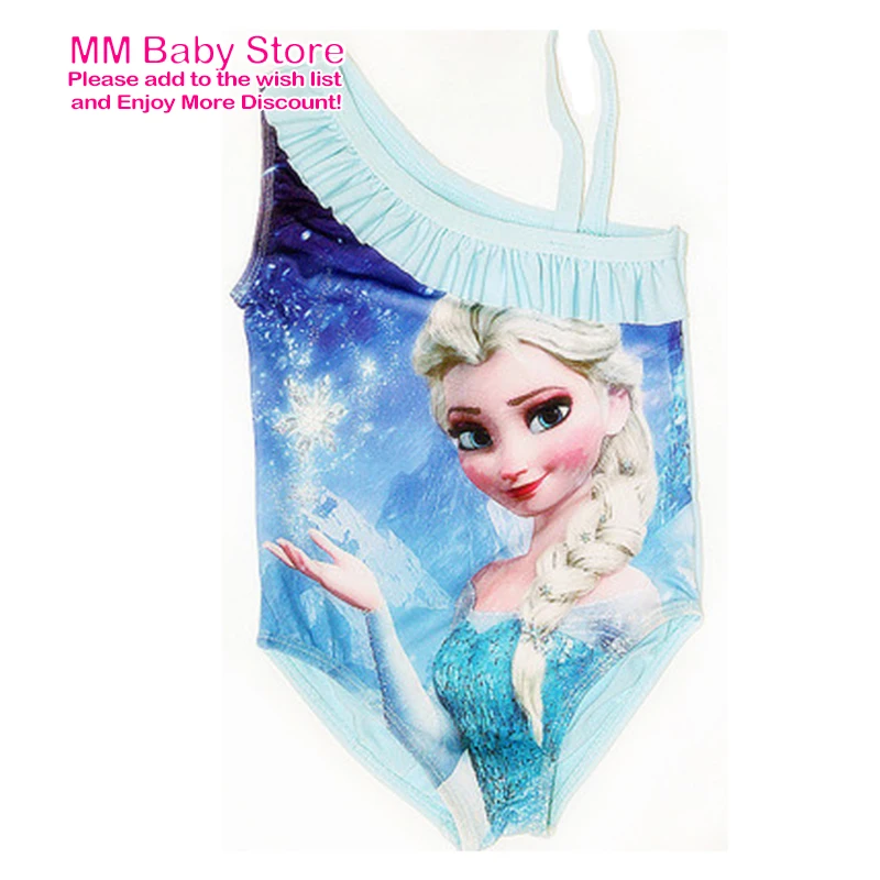 Letnie dziecięce małe stroje kąpielowe dla dziewczyn maluch Minnie Bikini Elsa księżniczka strój kąpielowy jednoczęściowy strój kąpielowy dla dzieci