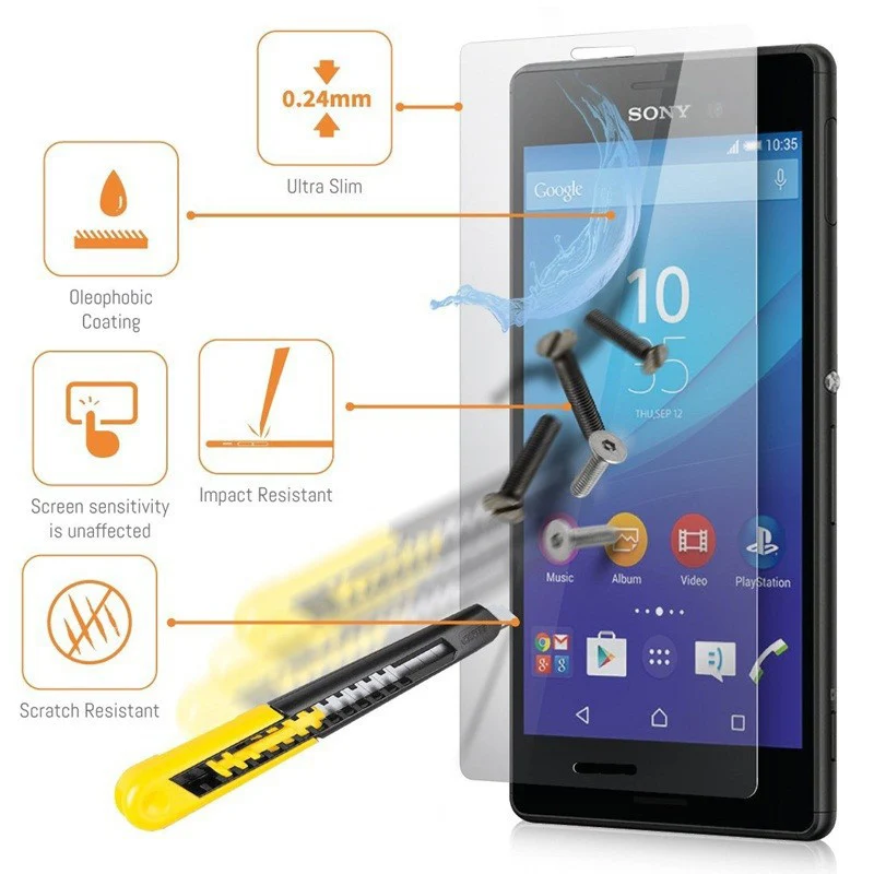 Szkło do telefonu Sony XZ2 XZ2 Compact Premium XZ3 szkło hartowane do Sony XZ Premium XZS XZ1 Compact — zdjęcie 6