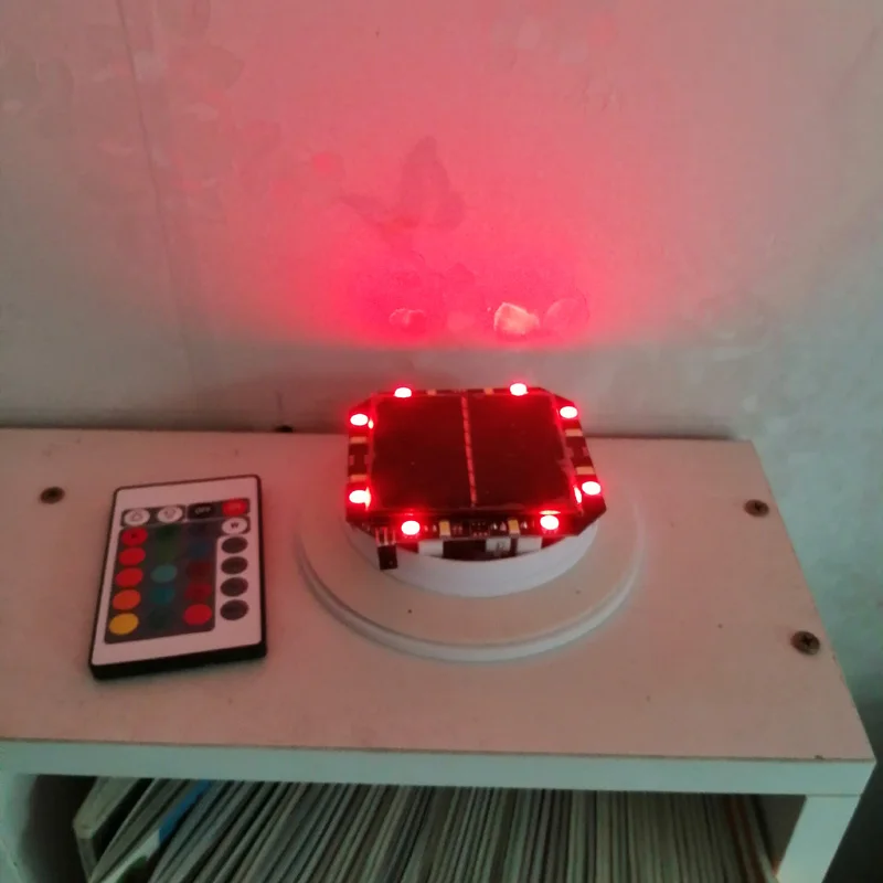 Skybesstech,D120mm USB Rechargeable Glowing Mood Lamp, 1W LED Solar Light Source with Remote Control, 16 Color Outdoor, 1Pc image 4
