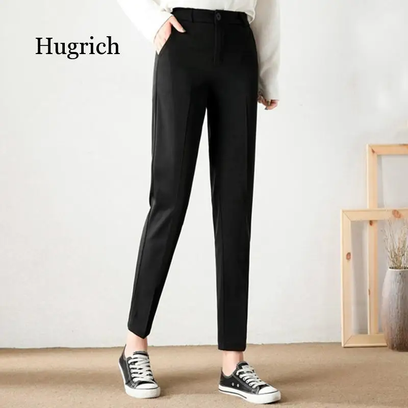 

Suit Pants Casual Women's Harem Professional Large Size Trousers with Loose Drop and High Waist Straight Pants