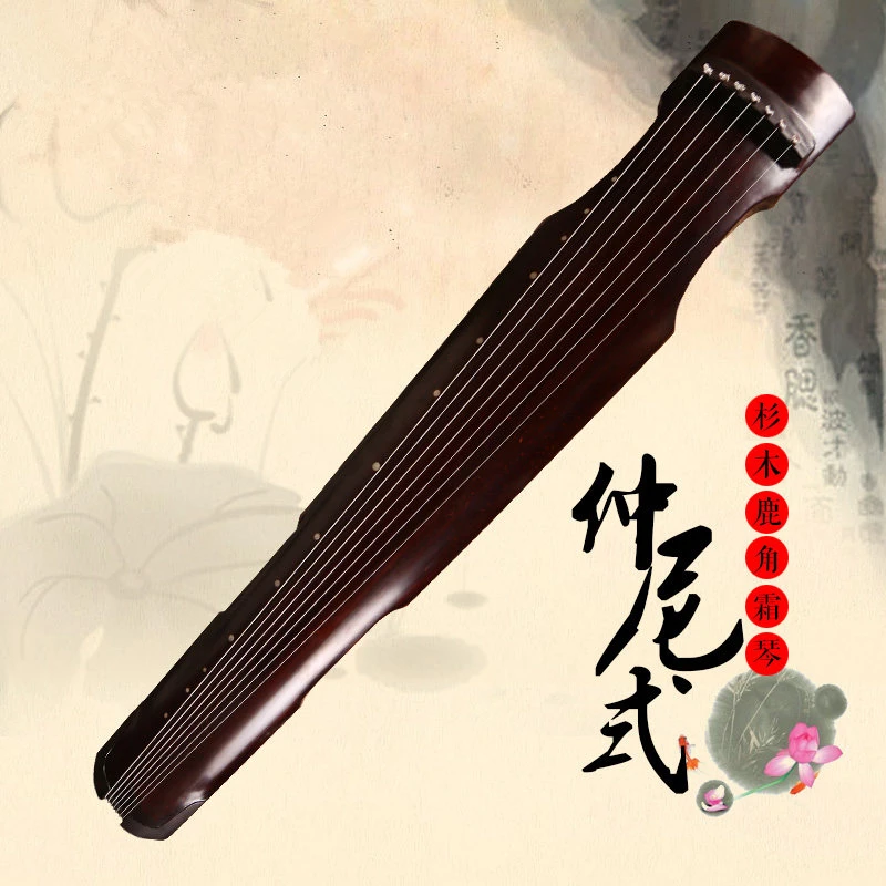 High-end Zhong Ni Type Playing Guqin Practice Collection of Chinese 7 Strings Ancient Zither Classical Music Instruments