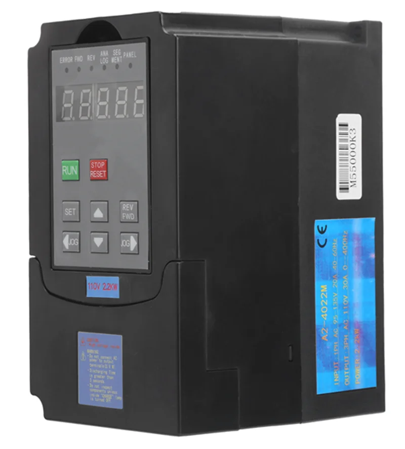 2.2/1.5/0.75/3KW Frequency Converter 110V VFD Variable Frequency Driver AC/DC Spindle Inverter For CNC Spindle Motor