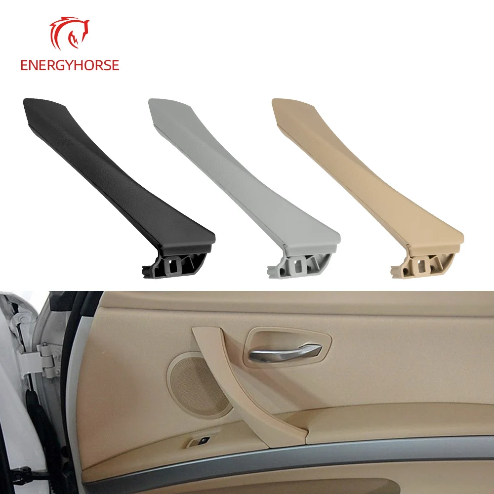 Car Inner Handle Interior Door Panel Pull Trim Cover Gray Beige Black left Right For BMW 3 series E90 E91 318 320 2005-2011