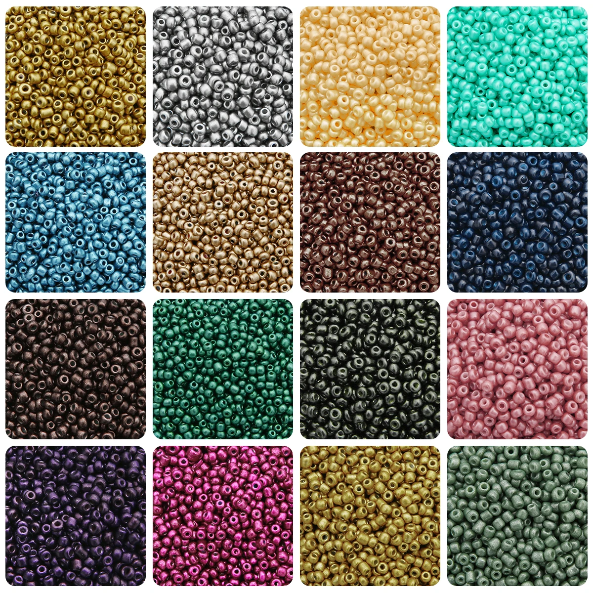 1000Pcs 3mm Beads Effect of The Lacquer That Bake Czech Glass Seed Beads for Jewelry Making DIY Handmade Bracelet Accessorie