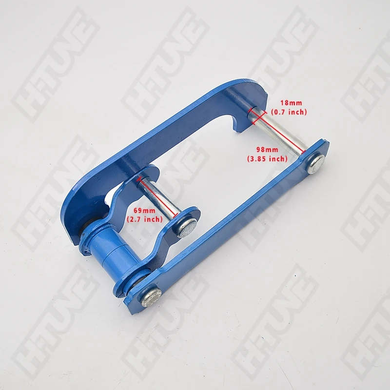 Rear Spring Leaf Comfort Double G-Shackle 2\