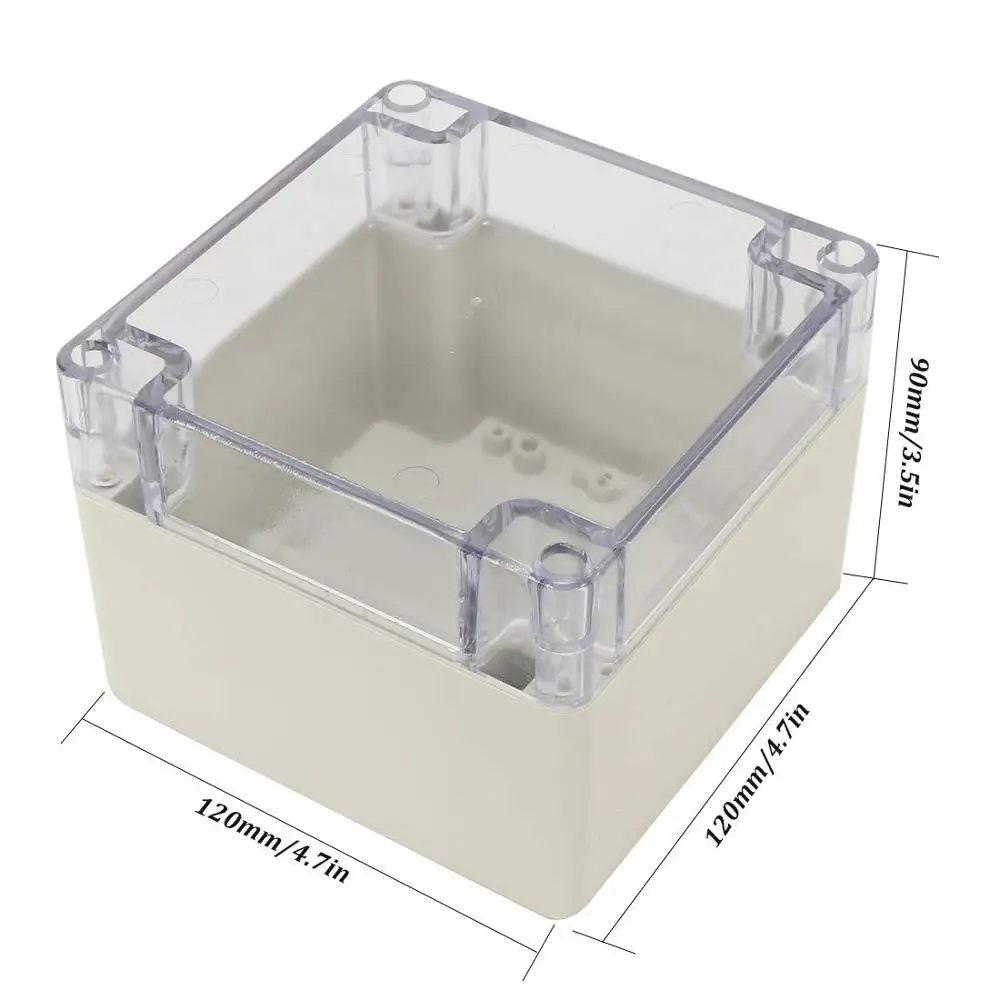 ABS Plastic Junction Box Dustproof Waterproof IP65 Electrical Enclosure Universal Project Enclosure PC Transparent clear cover