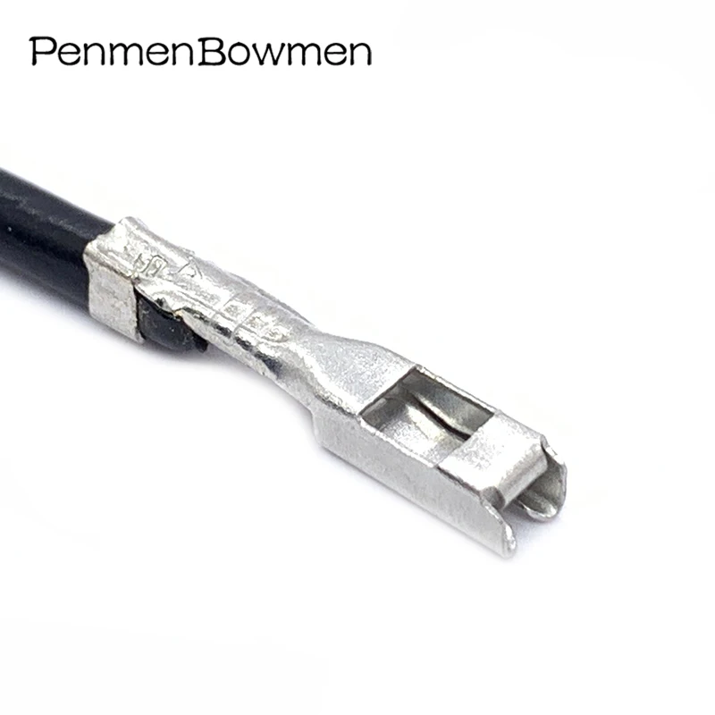 10 Pcs Car Splice Wire Crimp Terminal 0.6MM Female Terminal for Electrical Connector Pin With 18AWG Cable 1500-0110 1500-0106