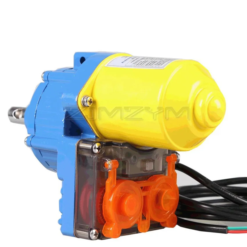 DC24V ไฟฟ้ามอเตอร์เรือนกระจกม้วนฟิล์มพลาสติกมอเตอร์ลมไฟฟ้าฟิล์มสำหรับระบายอากาศ50W/80W / 100W