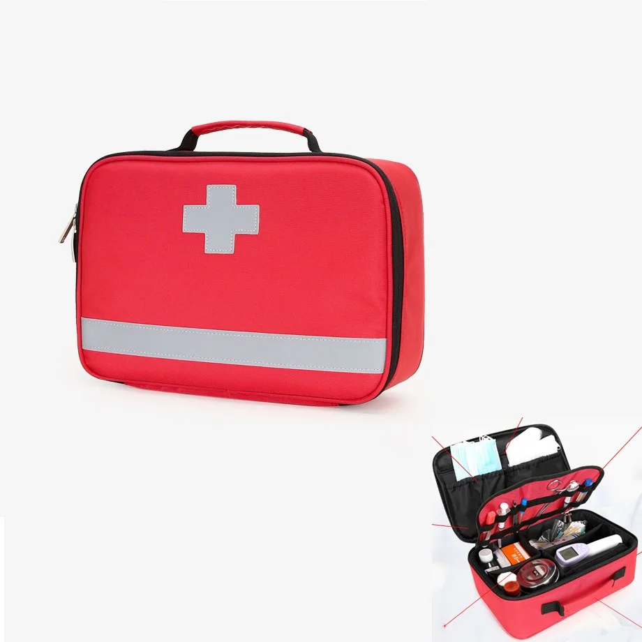 Kit de primeiros socorros para acampamento, casa, sobrevivência, bandagem, acessórios médicos, tático, grande, à prova d'água, multifuncional