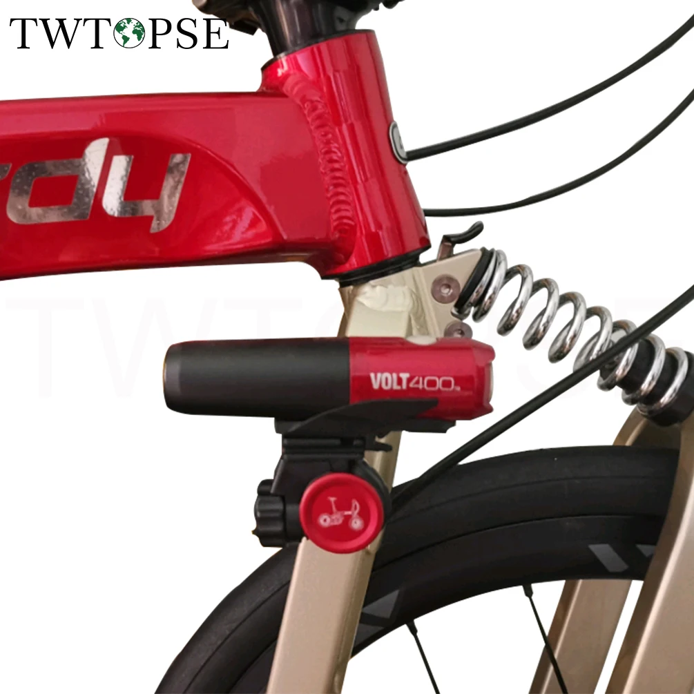 TWTOPSE Bike Light Holder Bracket For Birdy 1 2 3 New Classic P40 Folding Bicycle RHINE Head Front Camera Lamp Rack Stand Part