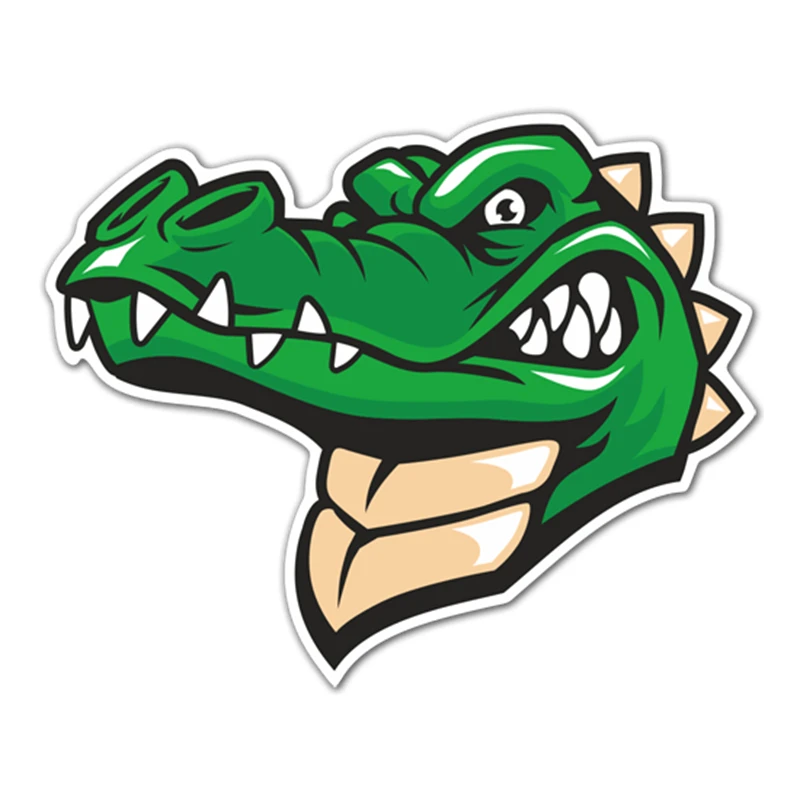 

S40223# Various Sizes PVC Decal Crocodile Car Sticker Waterproof on Bumper Rear Window Laptop Refrigerator Toilet