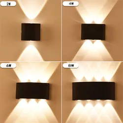 Lámpara LED de pared para exteriores, luz moderna minimalista para balcón, pasillo, patio, dormitorio, sala de estar, NR-11