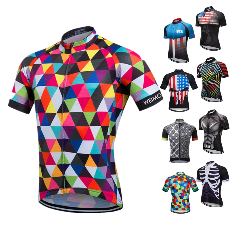 

Weimostar 2021 Men Cycling Jersey Short Sleeve Pro Team MTB Bike Jersey Sports Cycling Shirt Racing Bicycle Clothing Maillot