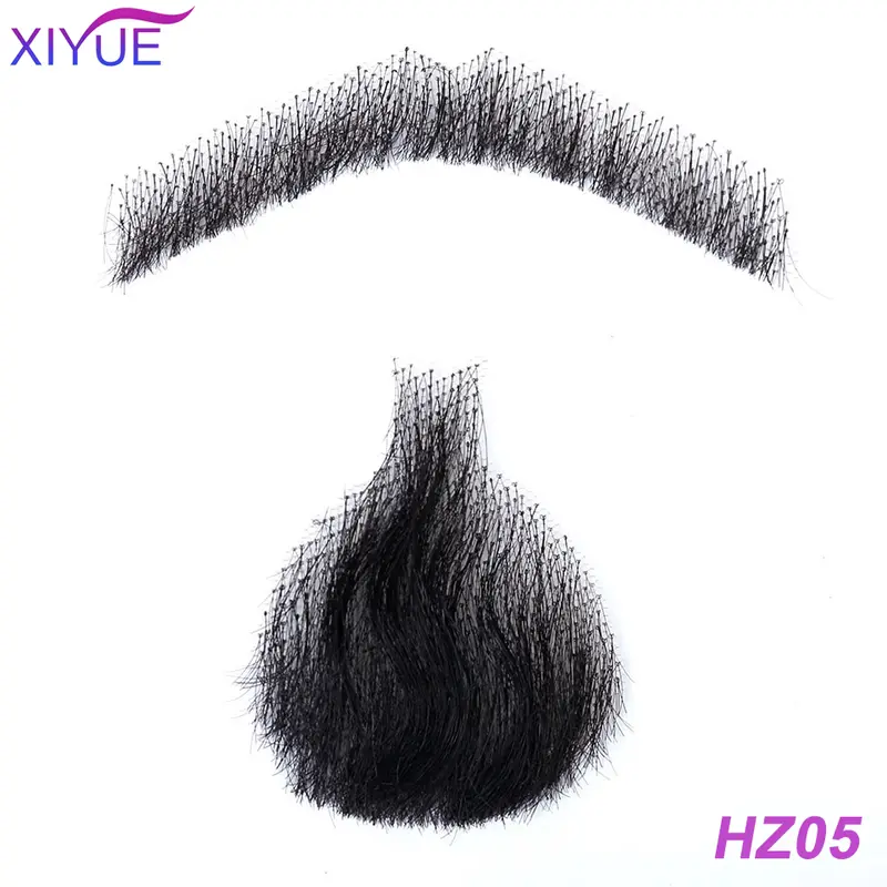XIYUE synthetic Lace Beard Fake Moustache For Men Mustache Hand Made By Real Hair Cosplay Synthetic Lace Invisible Beards - Image 17