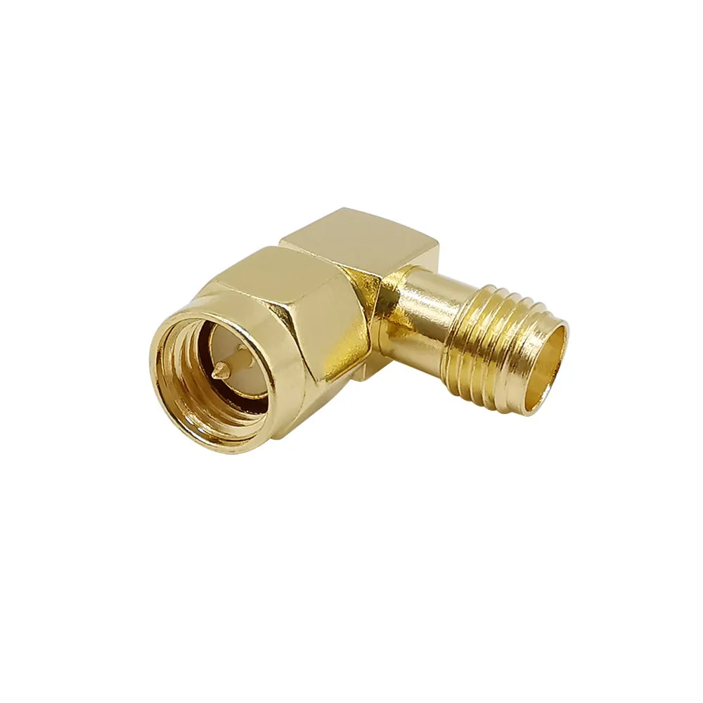 Convertidor de RF de codo, Conector de adaptador de RF de ángulo recto macho a hembra, tipo SMA
