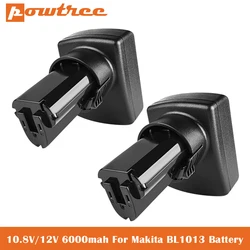 Powtree 10.8V 6000mAh Lithium Battery for Makita BL1013 TD090D TD090DW LCT203W LCT204 194550-6 BL1014 L50