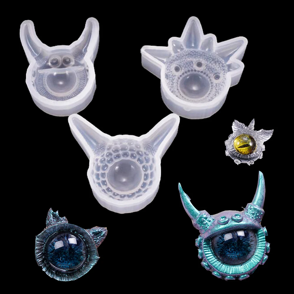 Crystal Epoxy resin silicone molds Devil's Eye Jewelry Pendant Hanging Silicone Mould jewelry finding for craft