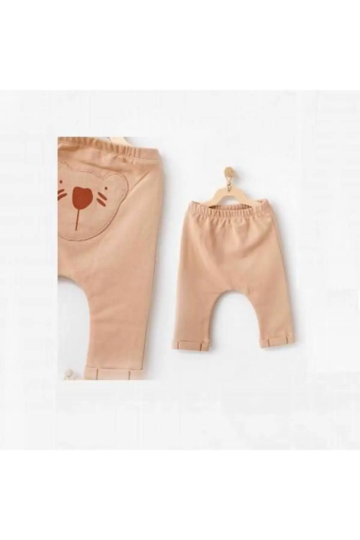 Andywawa AC21079 Bear Camp Baby Pants Dark Beige